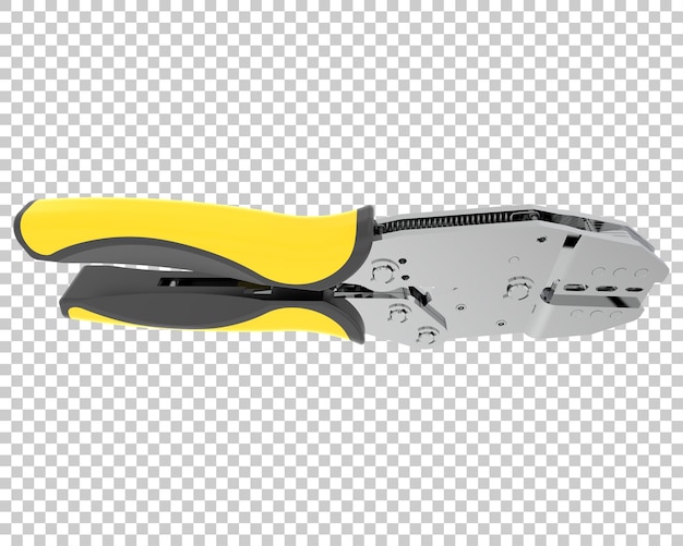 PSD crimper isolated on transparent background 3d rendering illustration