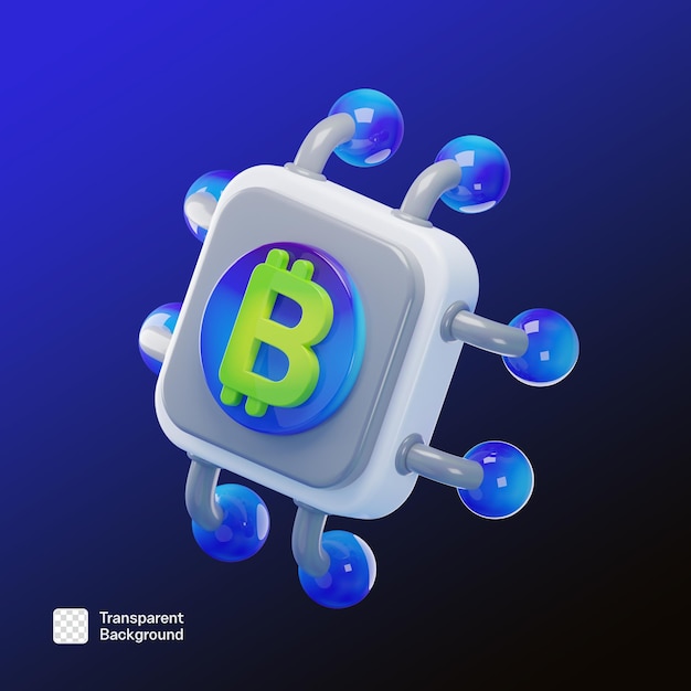 Cripsy Crypto Currency 3D Icon PNG Template