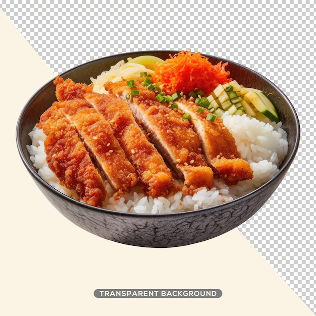 Crispy fried chicken or pork tonkatsu cutlet with