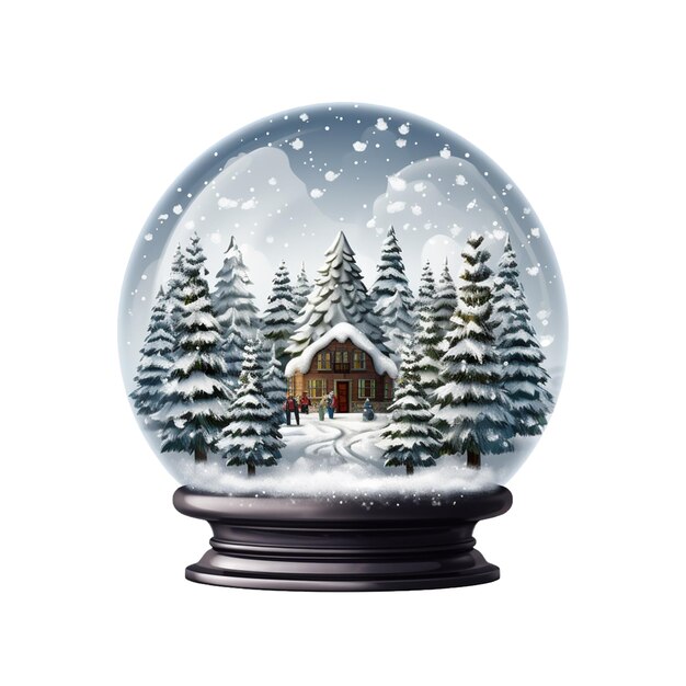 PSD cristmas snow glob icon image