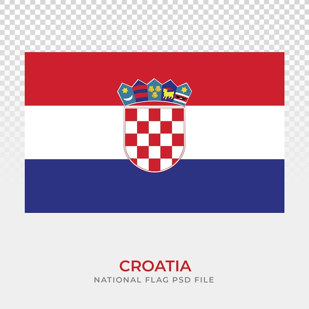 PSD croatia national flag