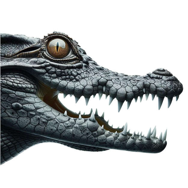 PSD crocodile face vector icon