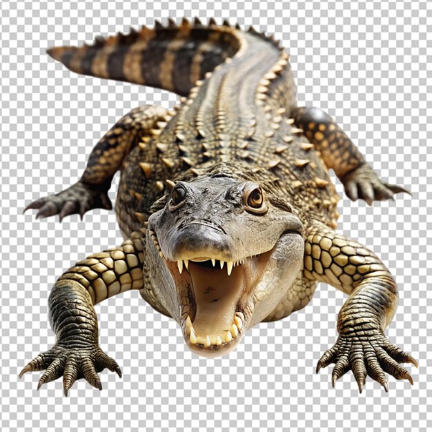 crocodile isolated on transparent background