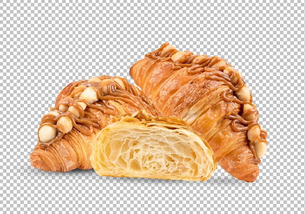 Croissant isolato su strato alfa