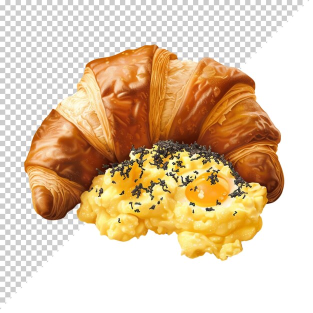 PSD croissant isolated on transparent background