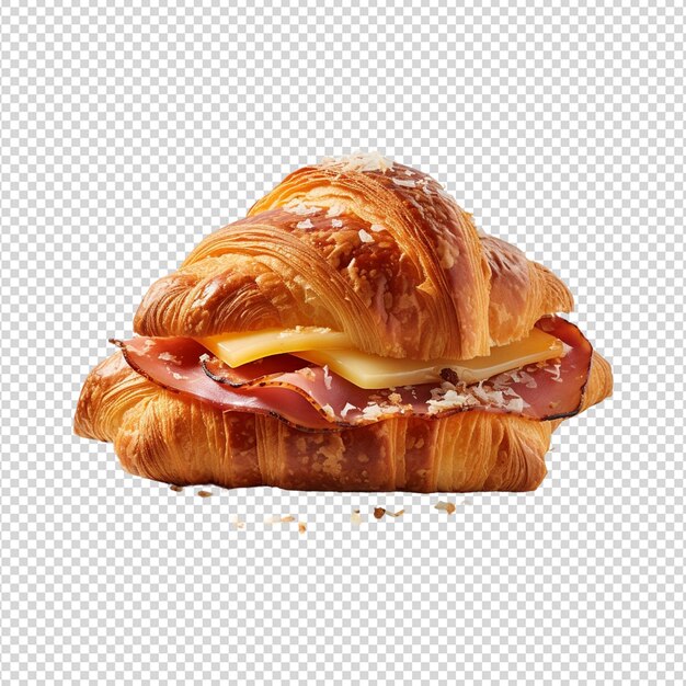 PSD croissant isolated on transparent background