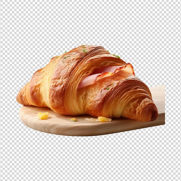 PSD croissant isolated on transparent background