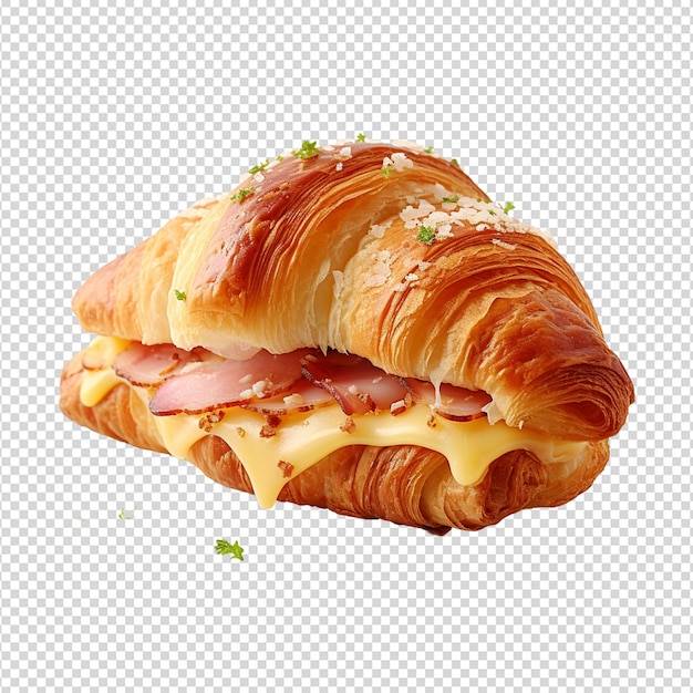 PSD croissant isolated on transparent background