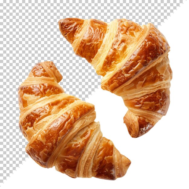 PSD croissant izolowany na przezroczystym tle