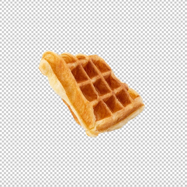 croissant waffle cutout psd file