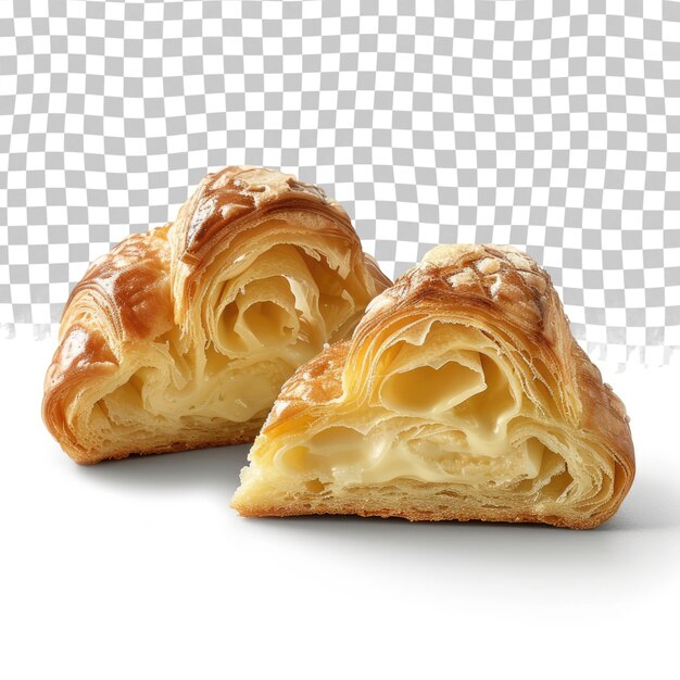 PSD a croissant with a square shape of a croissant