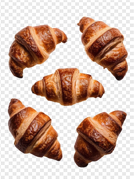 PSD a croissant with the words croissant on it