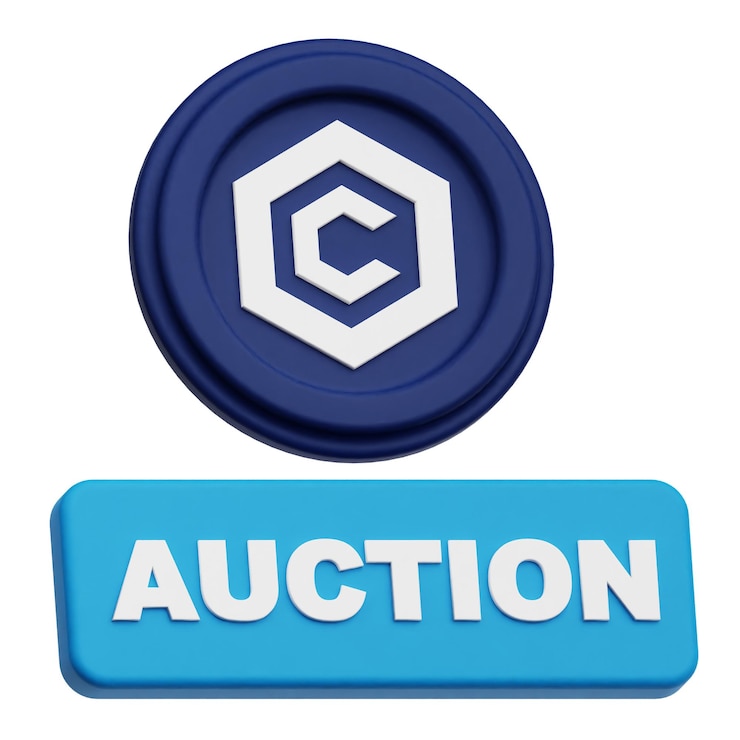 PSD cronos crypto token 3d icon isolated on the white background