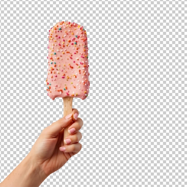 PSD crop person with ice cream