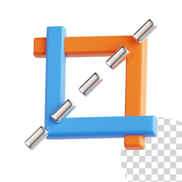 작물 도구 3d 일러스트레이션