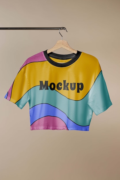 PSD crop top mockup design