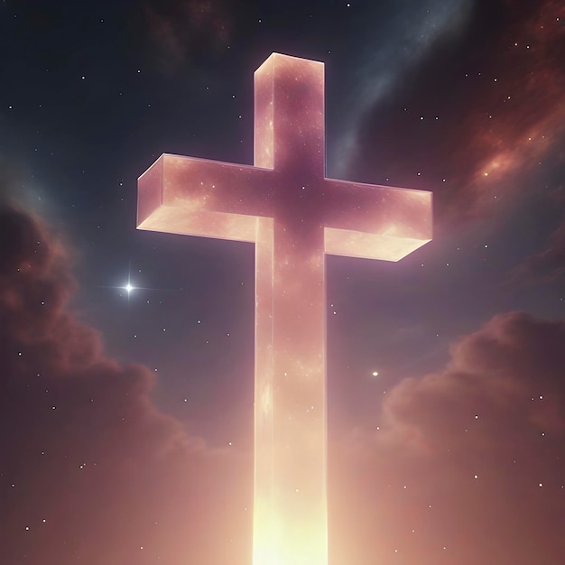 PSD a cross in the middle of the sky