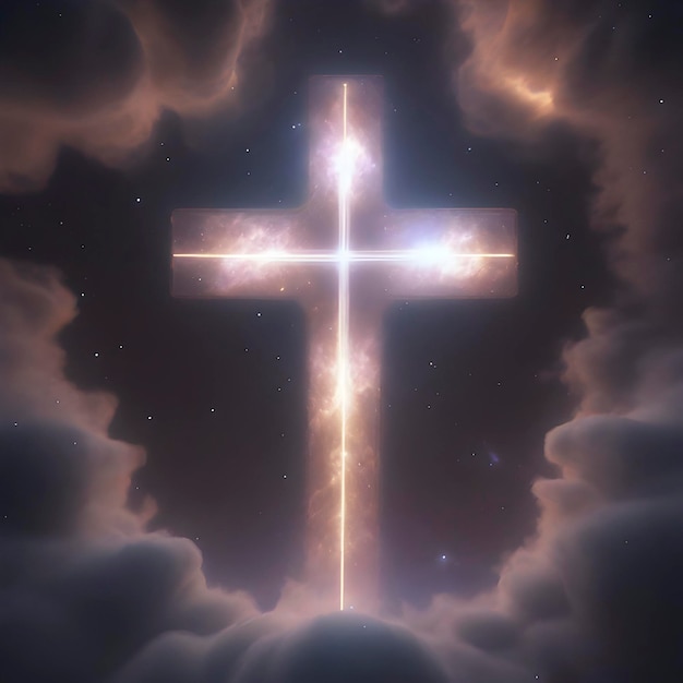 PSD a cross in the middle of the sky