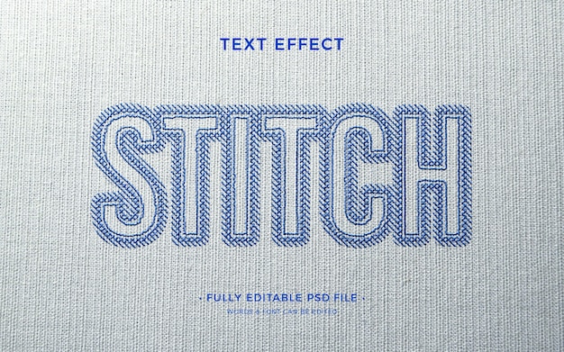 PSD cross stitch text effect