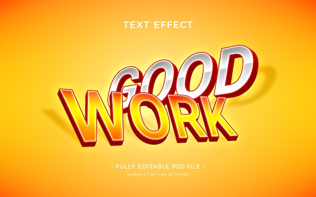 PSD cross word text effect