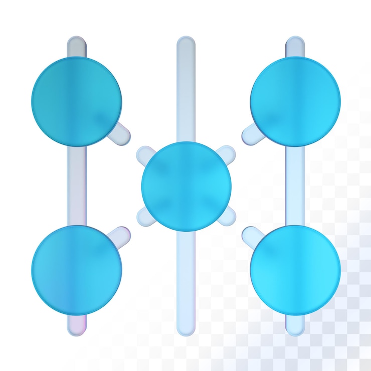 PSD crosschain glass 3d