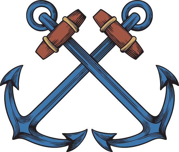 Crossed Anchors