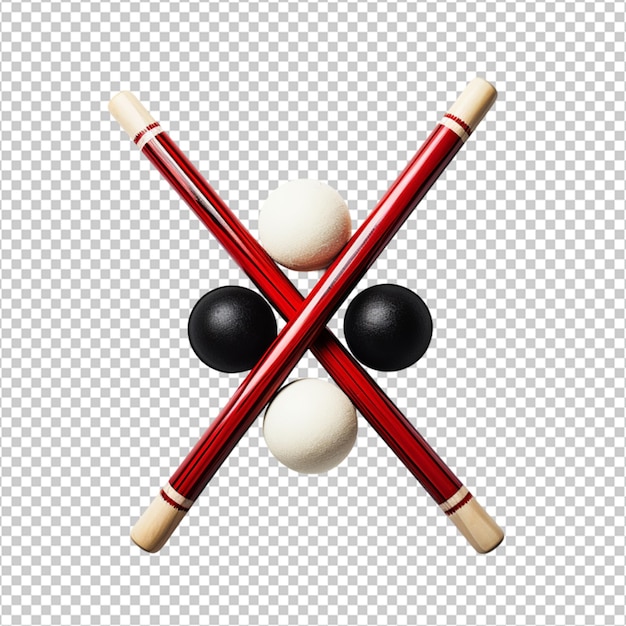 PSD crossed hockey sticks and puck png