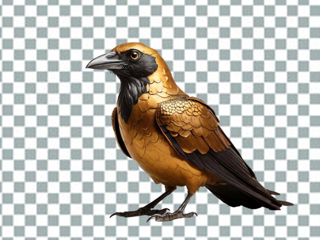 PSD crow golden png