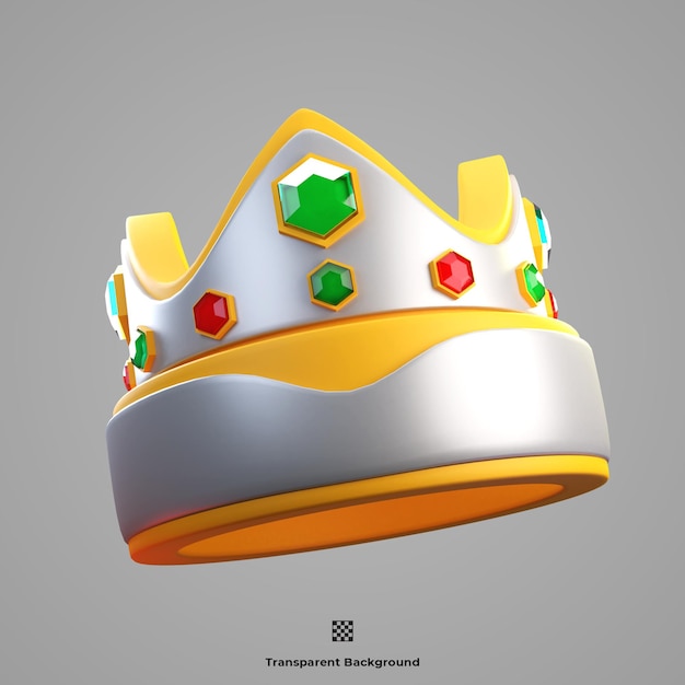 PSD crown 3d icon illustration