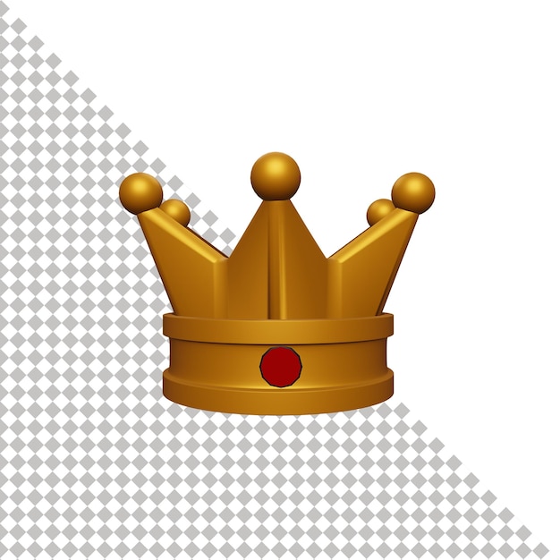 PSD crown 3d icon