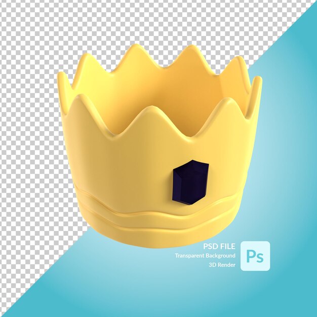 Crown 3d illustration rendering