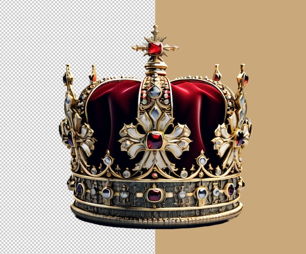 PSD crown 3d render psd backgriund