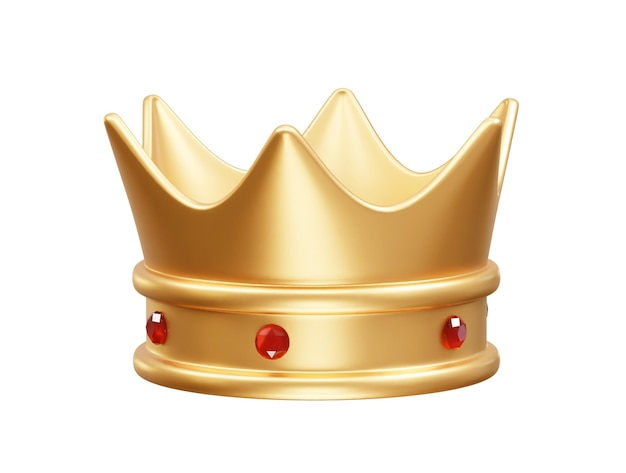 crown icon 3d illustration