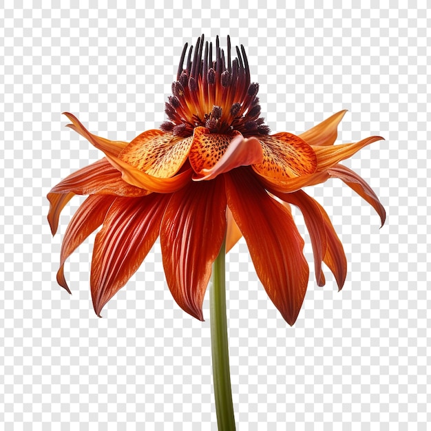 Crown imperial flower isolated on transparent background