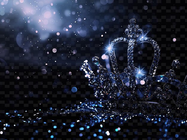 PSD a crown is surrounded by water and bubbles