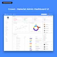 PSD crown-material admin dashboard