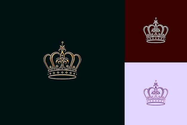 PSD a crown with a crown and crown on it