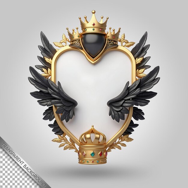 PSD a crown with a crown and crown on it