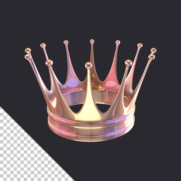 A crown with a gold crown on it