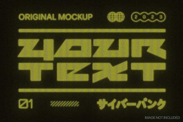 CRT text effect