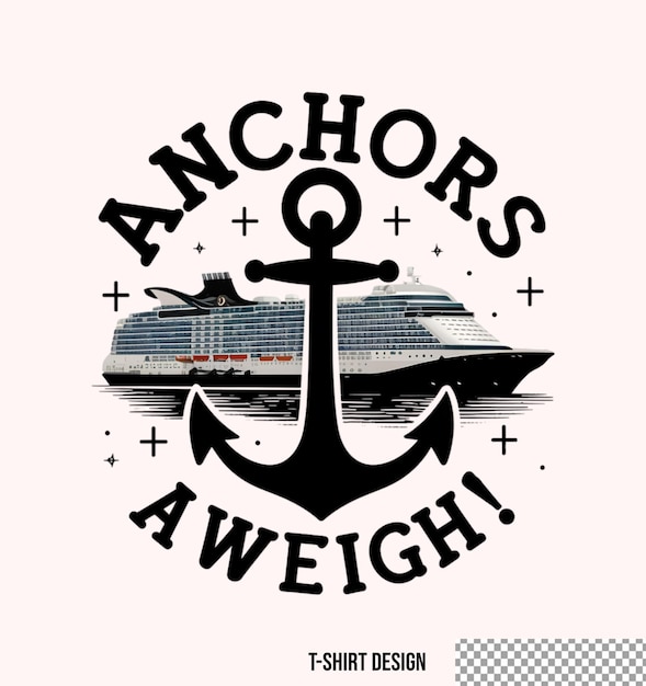 PSD cruise tshirt design