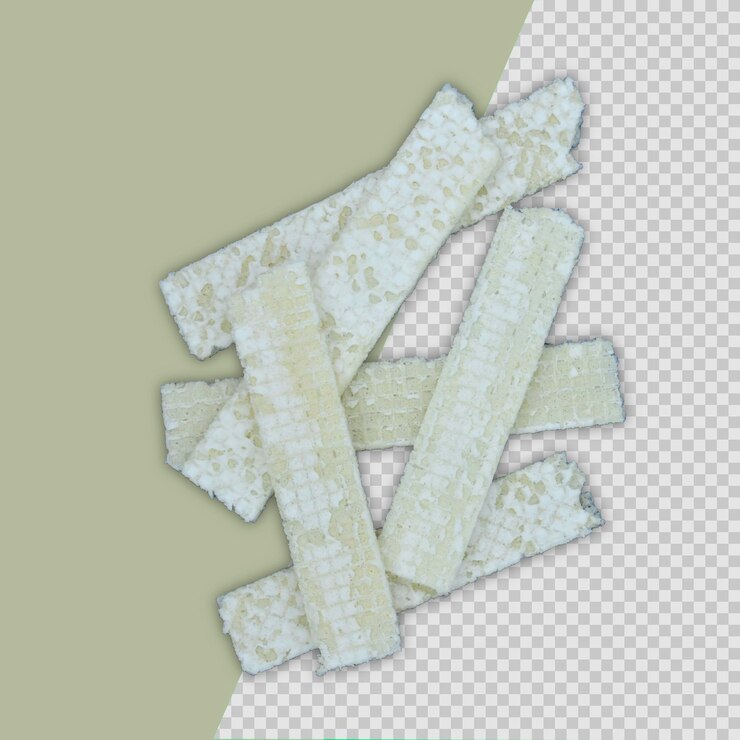PSD 脆脆的瓦菲爾切割部分組成分離的 psd