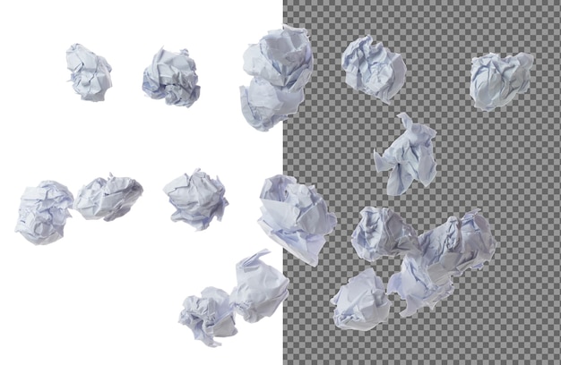 Crumpled paper ball is symbol of frustration discarded ideas isolated white background crumpled paper ball write creative process problemsolving potential innovation many recycle paper angle