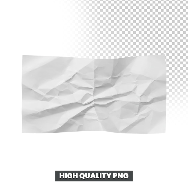 Crumpled White Paper Texture