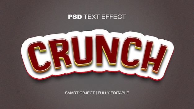 PSD crunch-teksteffect