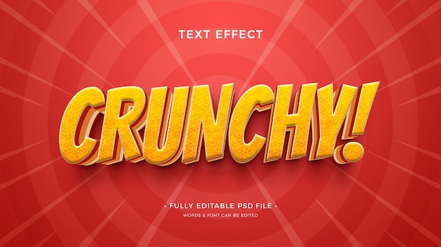 PSD crunchy text effect