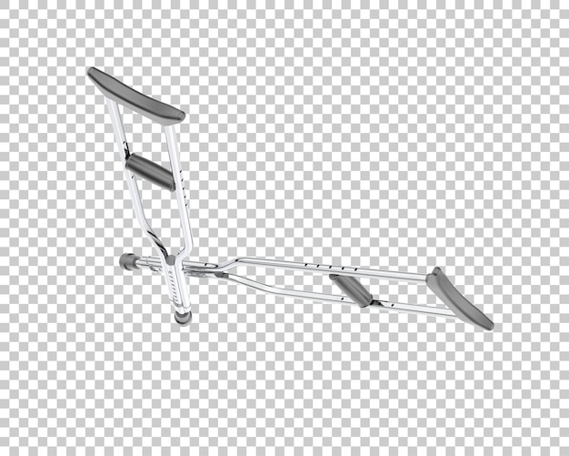PSD crutch isolated on background 3d rendering illustration
