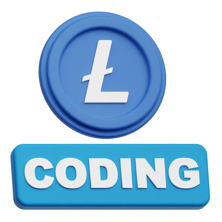 PSD crypto coin 3d icon isolated on the white background