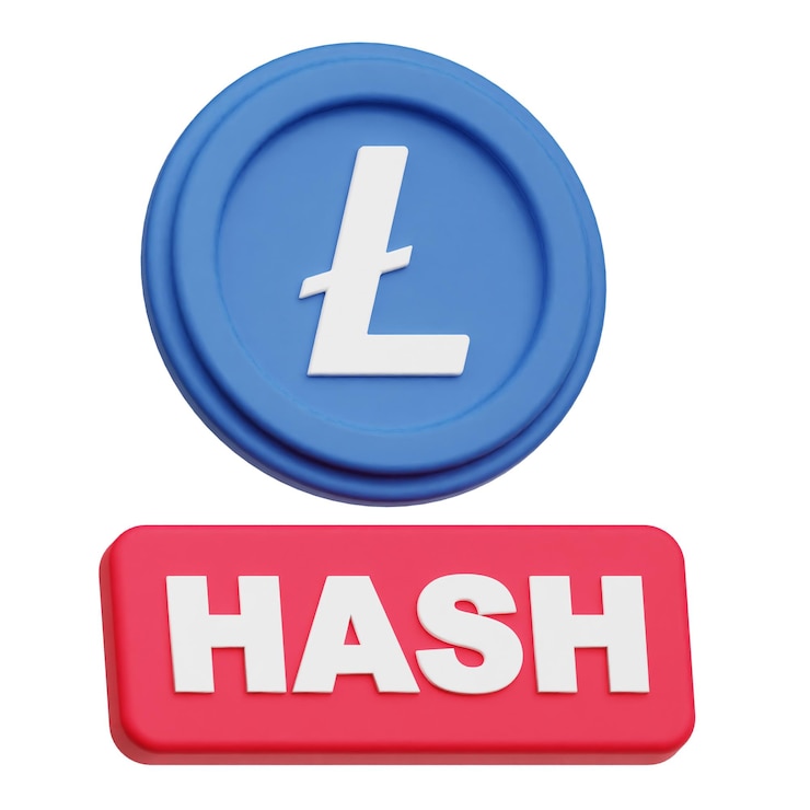 PSD crypto coin 3d icon isolated on the white background