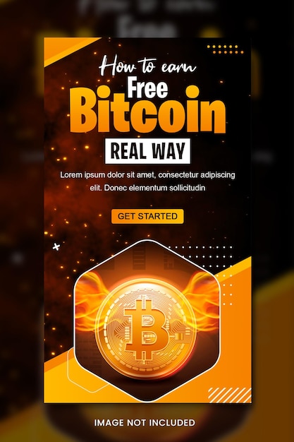 PSD crypto currency bitcoin social media banner